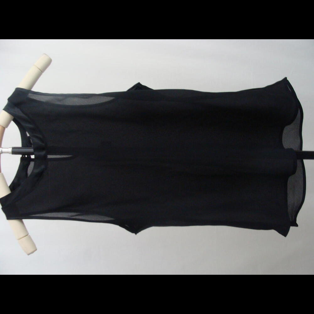 Sheer Black Sleeveless Top
